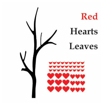 Tree With Heart Leaves Wall Sticker – Charming Bedroom Décor The Wall Valley