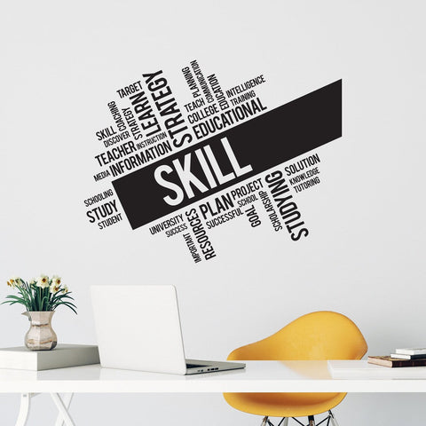 Skill Vinyl Wall Decal - Inspiring Educational Decor for Classrooms & Teacher Gifts The Wall Valley