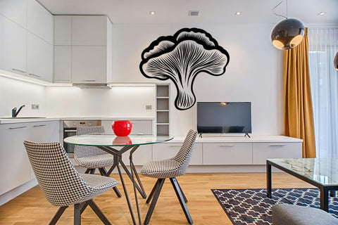 Mushrooms Wall Decor - Unique Oyster Mushroom Wall Art for Kitchen, Living Room, or New Home Gift The Wall Valley