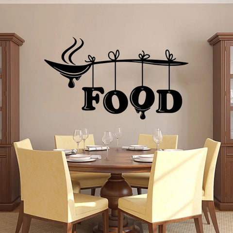 Kitchen Wall Stickers – Food, Spoon, Chef Cuisine for Dining Room and Restaurant Decor The Wall Valley