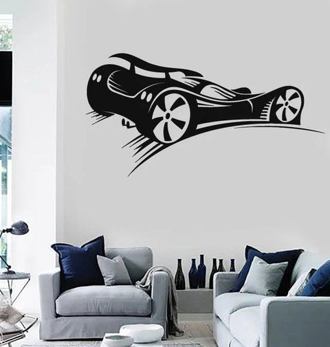 Wall Stickers Vinyl Decal - Sports Car Racing Rally Formula 1 The Wall Valley