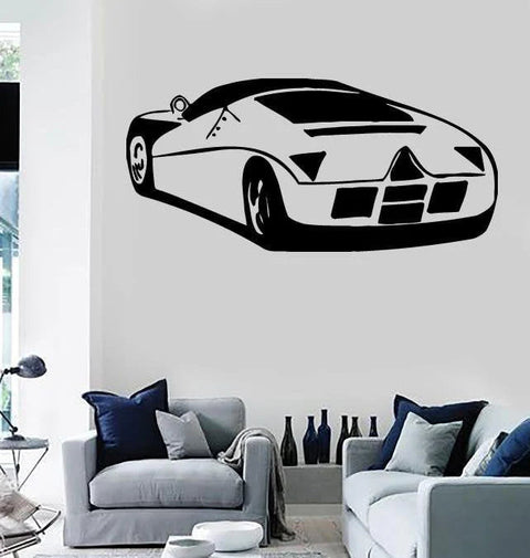 Muscle Sports Car Racing Rally Vinyl Wall Sticker – Cool Garage Decor The Wall Valley