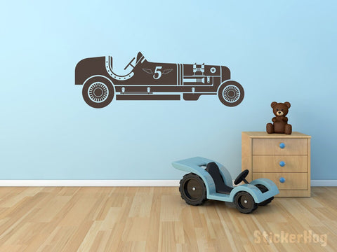 Retro Car Racing Vinyl Wall Decal – Speed Auto Garage Decor Stickers The Wall Valley