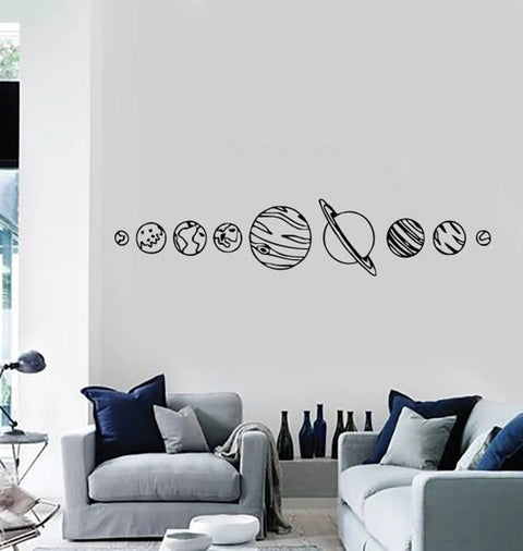 Solar System Wall Decals - Space-Themed Vinyl Stickers for Home and Classroom Decor The Wall Valley