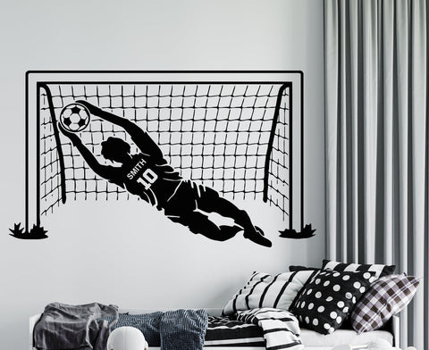 Football Goalkeeper Wall Decal - Vinyl Room Decor for Kids' and Teens' Bedrooms The Wall Valley