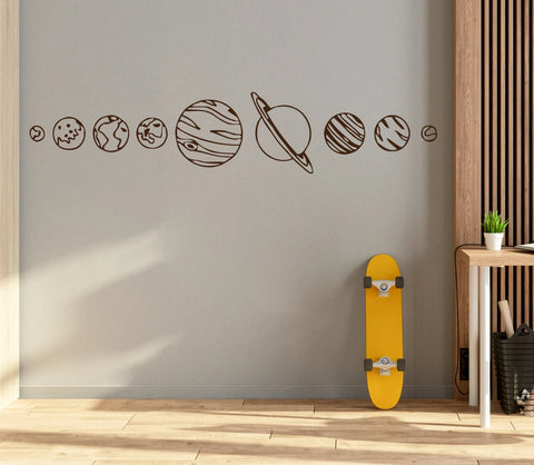 Solar System Wall Decals - Space-Themed Vinyl Stickers for Home and Classroom Decor The Wall Valley