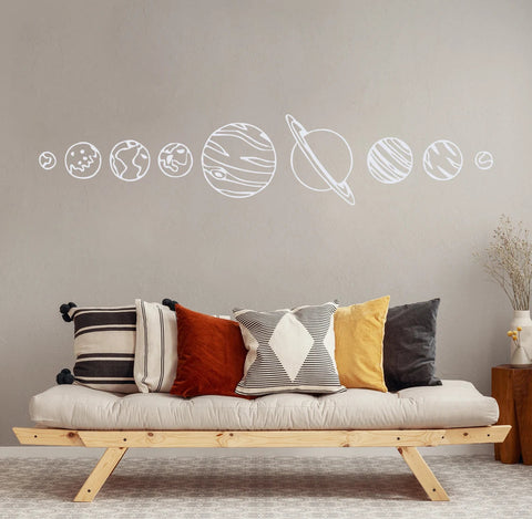 Solar System Wall Decals - Space-Themed Vinyl Stickers for Home and Classroom Decor The Wall Valley