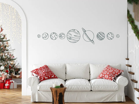 Solar System Wall Decals - Space-Themed Vinyl Stickers for Home and Classroom Decor The Wall Valley