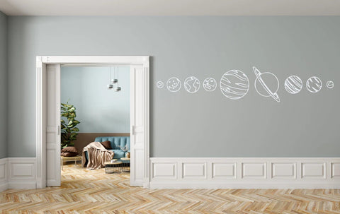 Solar System Wall Decals - Space-Themed Vinyl Stickers for Home and Classroom Decor The Wall Valley