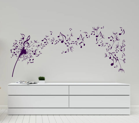 Music Wall Decal Music Notes Wall Sticker Music Wall Decor The Wall Valley