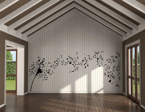 Music Wall Decal Music Notes Wall Sticker Music Wall Decor The Wall Valley
