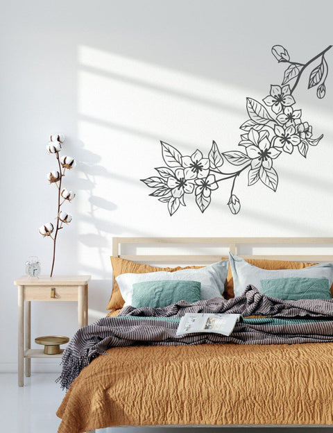 Large Magnolia Flower Wall Sticker - Nature-Inspired Floral Decor for Every Room The Wall Valley