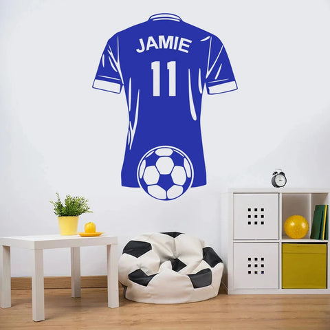 Personalized Football Player Wall Sticker - Custom Home Decor for Boys & Girls The Wall Valley