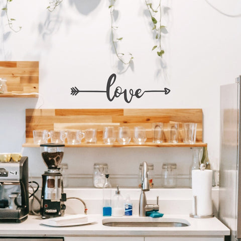 Removable Arrow Love Letter Wall Sticker - Romantic Decor for Any Room The Wall Valley