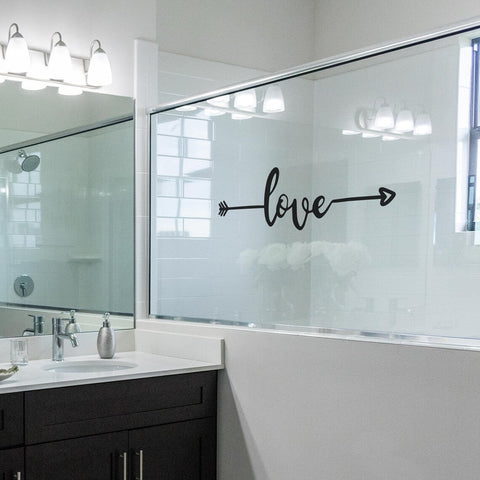 Removable Arrow Love Letter Wall Sticker - Romantic Decor for Any Room The Wall Valley