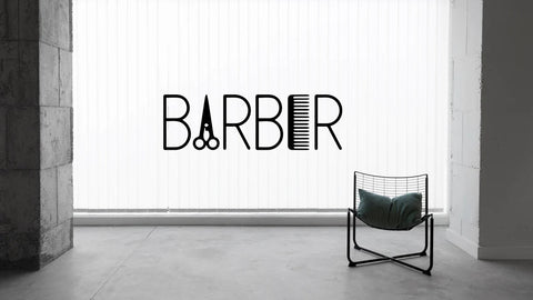 Sharp Barbershop Wall Decals - Stylish Vinyl Stickers for a Professional Barber Look The Wall Valley