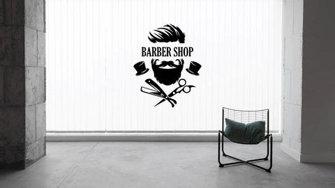 Beauty Salon & Barber Shop Decal Sticker - Wall, Window, and Door Vinyl Decoration The Wall Valley