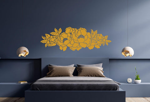 Wall Sticker Flower Ornament - Elegant Floral Wall Decal Decor The Wall Valley