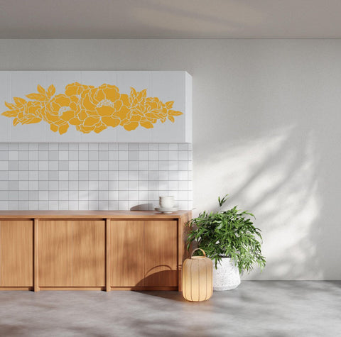 Wall Sticker Flower Ornament - Elegant Floral Wall Decal Decor The Wall Valley