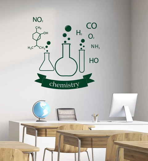 Wall Vinyl Decal Chemistry Science Classroom & Lab Decoration - Educational Laboratory Sign Sticker The Wall Valley