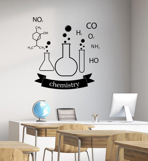 Wall Vinyl Decal Chemistry Science Classroom & Lab Decoration - Educational Laboratory Sign Sticker The Wall Valley