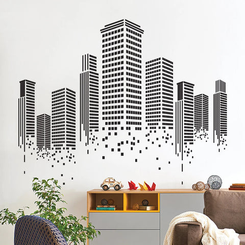 Urban Wall Sticker – Vinyl Office Wall Decal for Modern Workspace Decor - The Wall Valley
