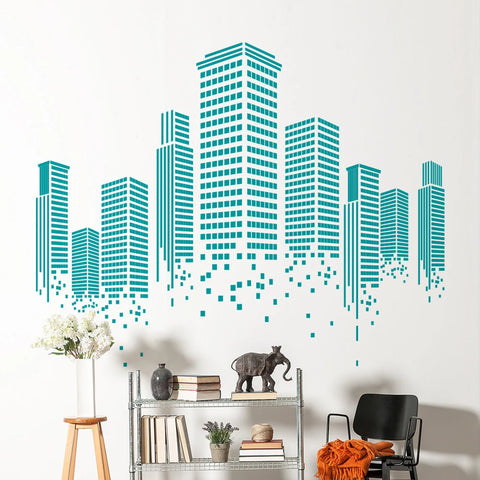 Urban Wall Sticker – Vinyl Office Wall Decal for Modern Workspace Decor - The Wall Valley