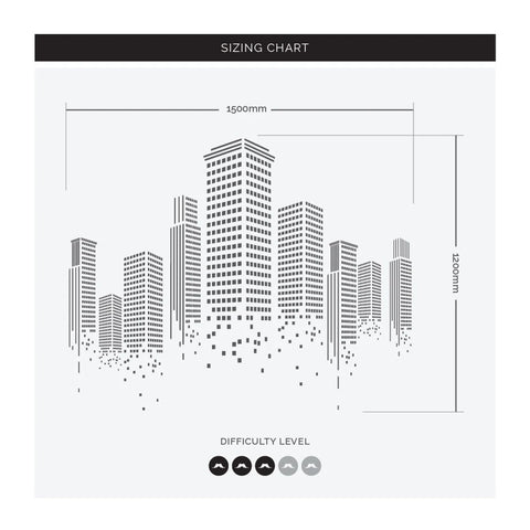 Urban Wall Sticker – Vinyl Office Wall Decal for Modern Workspace Decor - The Wall Valley