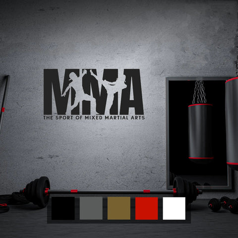 Wall Boxing MMA Sticker – Motivational Gym Wall Art & Fitness Decor The Wall Valley