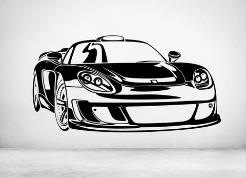 Classic Sports Car Wall Art Poster - Decorative Sticker for Children's Rooms and Living Spaces The Wall Valley