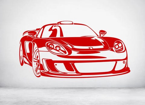 Classic Sports Car Wall Art Poster - Decorative Sticker for Children's Rooms and Living Spaces The Wall Valley