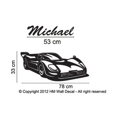 Race Car Wall Stickers – Kids Room Home Decor Poster The Wall Valley