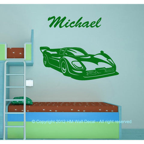 Race Car Wall Stickers – Kids Room Home Decor Poster The Wall Valley