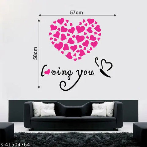 Romantic Wall Sticker – Vinyl Love Quote Decal for Bedroom & Couple Room Decor The Wall Valley