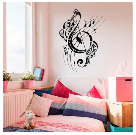 Pop Fashion Rock Music Notes Vinyl Wallpaper | Self-Adhesive Décor for Kids Rooms The Wall Valley
