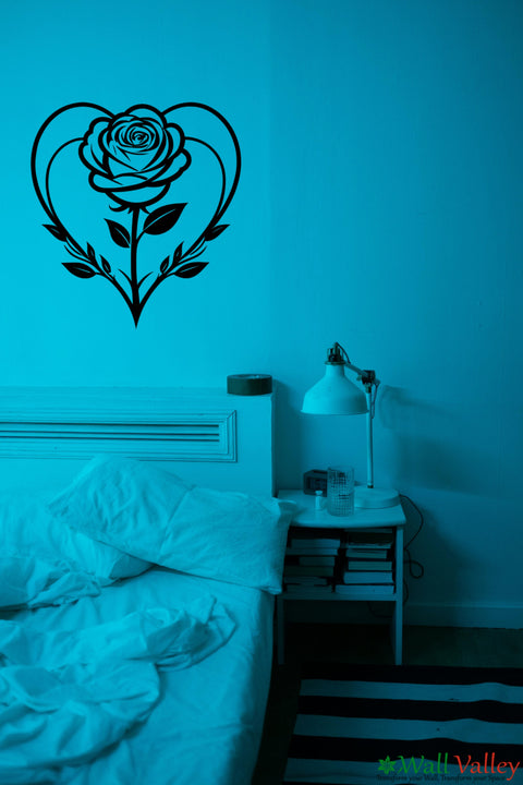 Flower Wall Sticker – Elegant Floral Wall Decoration for Home, Bedroom, Living Room The Wall Valley