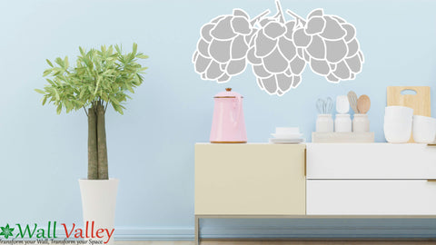 Pine Cone Cabin Decor Stencil – Rustic Woodland Design for DIY Home Decor Projects - The Wall Valley