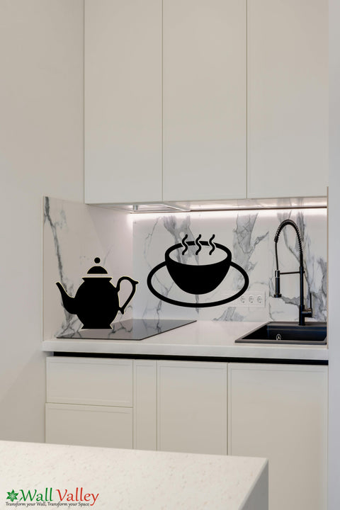 Cup of Tea Wall Sticker - Cozy Kitchen & Cafe Wall Decal for Tea Lovers The Wall Valley