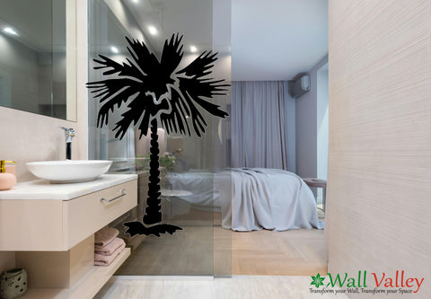 Large Palm Tree Wall Decal Sticker - Tropical Vinyl Decor for Living Room, Bedroom, and Office Spaces The Wall Valley