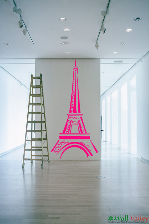 French Wall Decor – Eiffel Tower Vinyl Decal for Living Room, Bedroom, Office, Kitchen, Multiple Sizes & Colors The Wall Valley