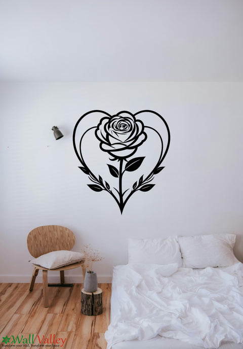 Flower Wall Sticker – Elegant Floral Wall Decoration for Home, Bedroom, Living Room The Wall Valley