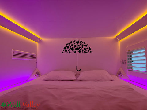 Umbrella Wall Sticker – Charming Wall Decals for Home, Nursery, or Kids Room Decor The Wall Valley
