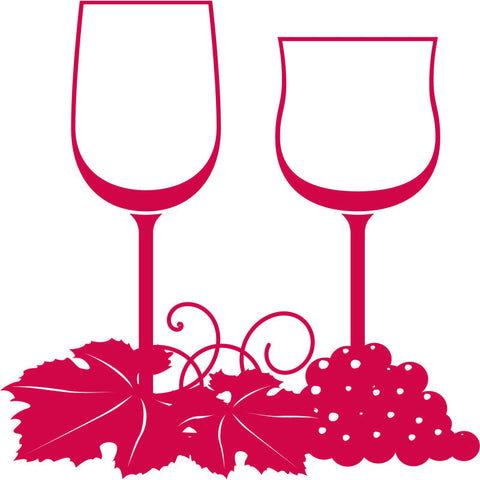 Wine Glass Print/Iron-On - Stylish Wine-Themed Transform your wall The Wall Valley
