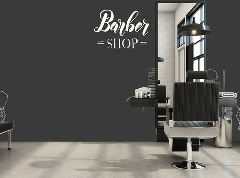 Barber Shop Wall Decal - Vinyl Wallpaper for Hair Salons The Wall Valley