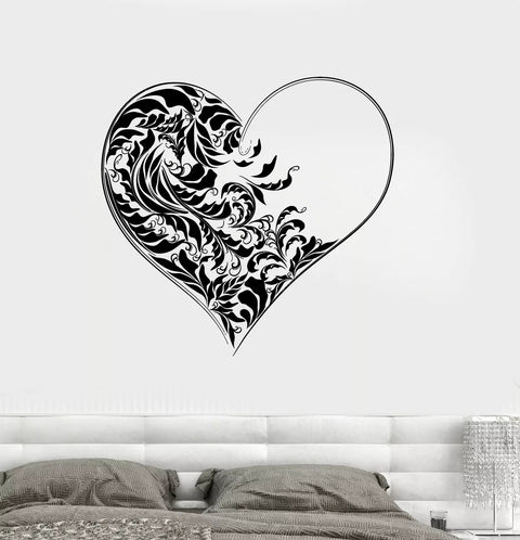 Romantic Love Hearts Wall Vinyl Decal – Cool and Amazing Bedroom Decor The Wall Valley