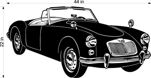 MGA 1961 Vinyl Decal – Classic Car Sticker for Garage & Toolbox - The Wall Valley