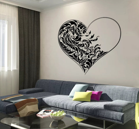Romantic Love Hearts Wall Vinyl Decal – Cool and Amazing Bedroom Decor The Wall Valley