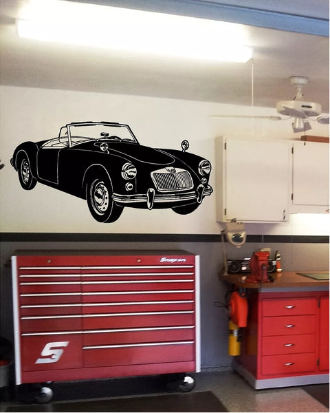MGA 1961 Vinyl Decal – Classic Car Sticker for Garage & Toolbox - The Wall Valley