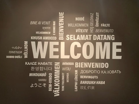 Welcome Wall Decal – Vinyl Office Wall Art for Reception & Entryway Decor - The Wall Valley