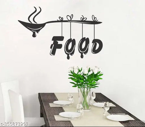 Kitchen Wall Stickers – Food, Spoon, Chef Cuisine for Dining Room and Restaurant Decor The Wall Valley